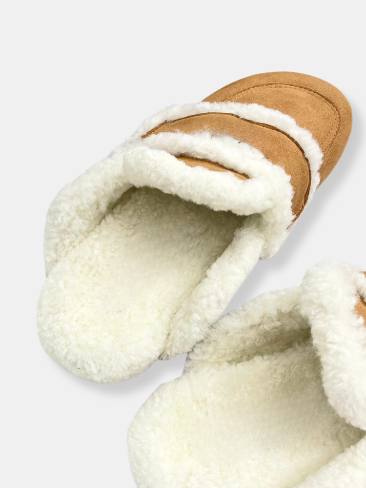 CLAYNE™ Shearling Slip-Ons