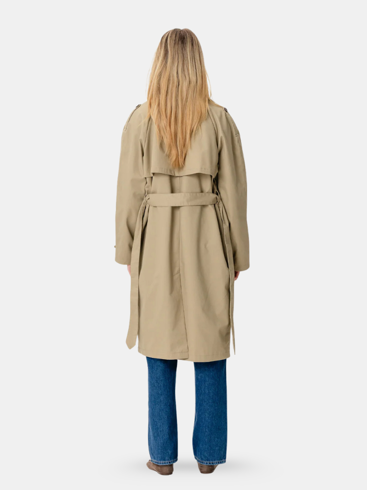 Clayne London Women’s Classic Beige Trench Coat