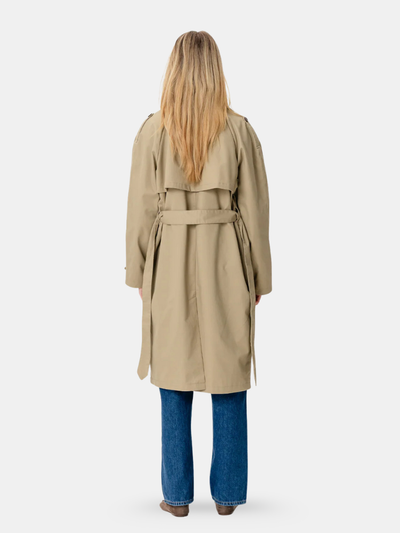 Clayne London Women’s Classic Beige Trench Coat