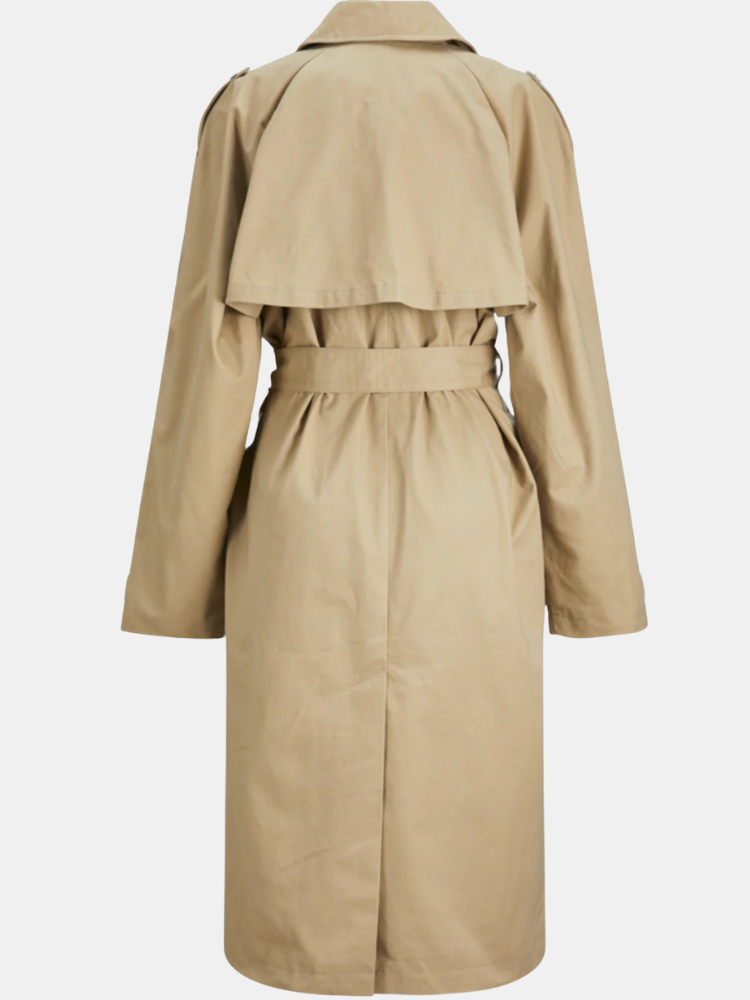 Clayne London Women’s Classic Beige Trench Coat