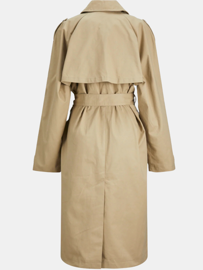 Clayne London Women’s Classic Beige Trench Coat