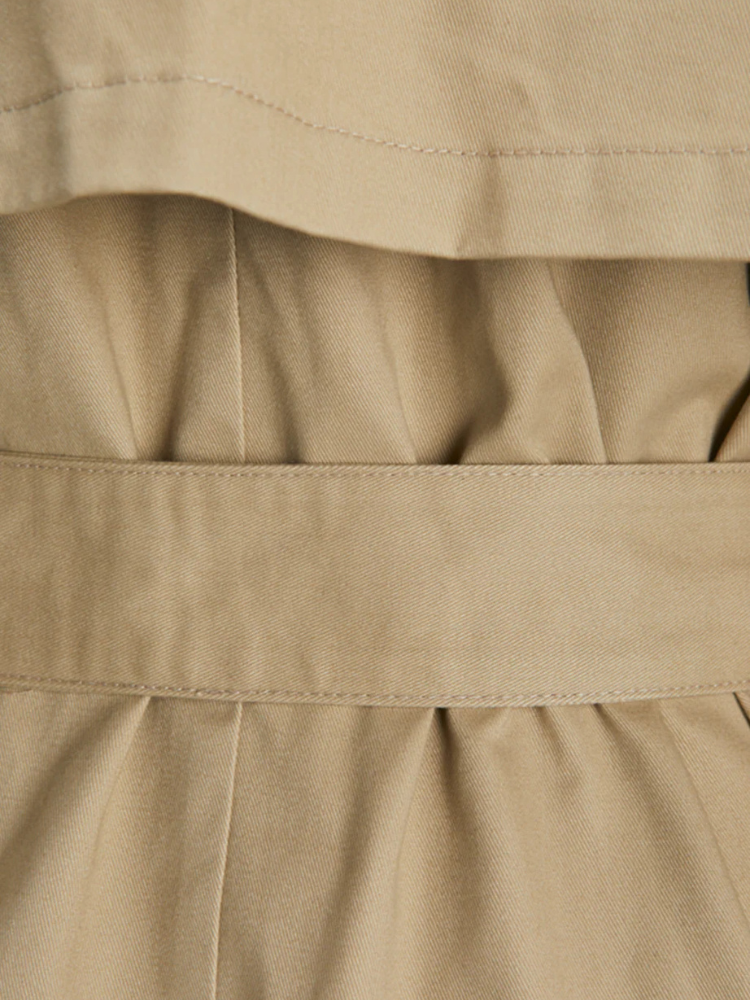 Clayne London Women’s Classic Beige Trench Coat