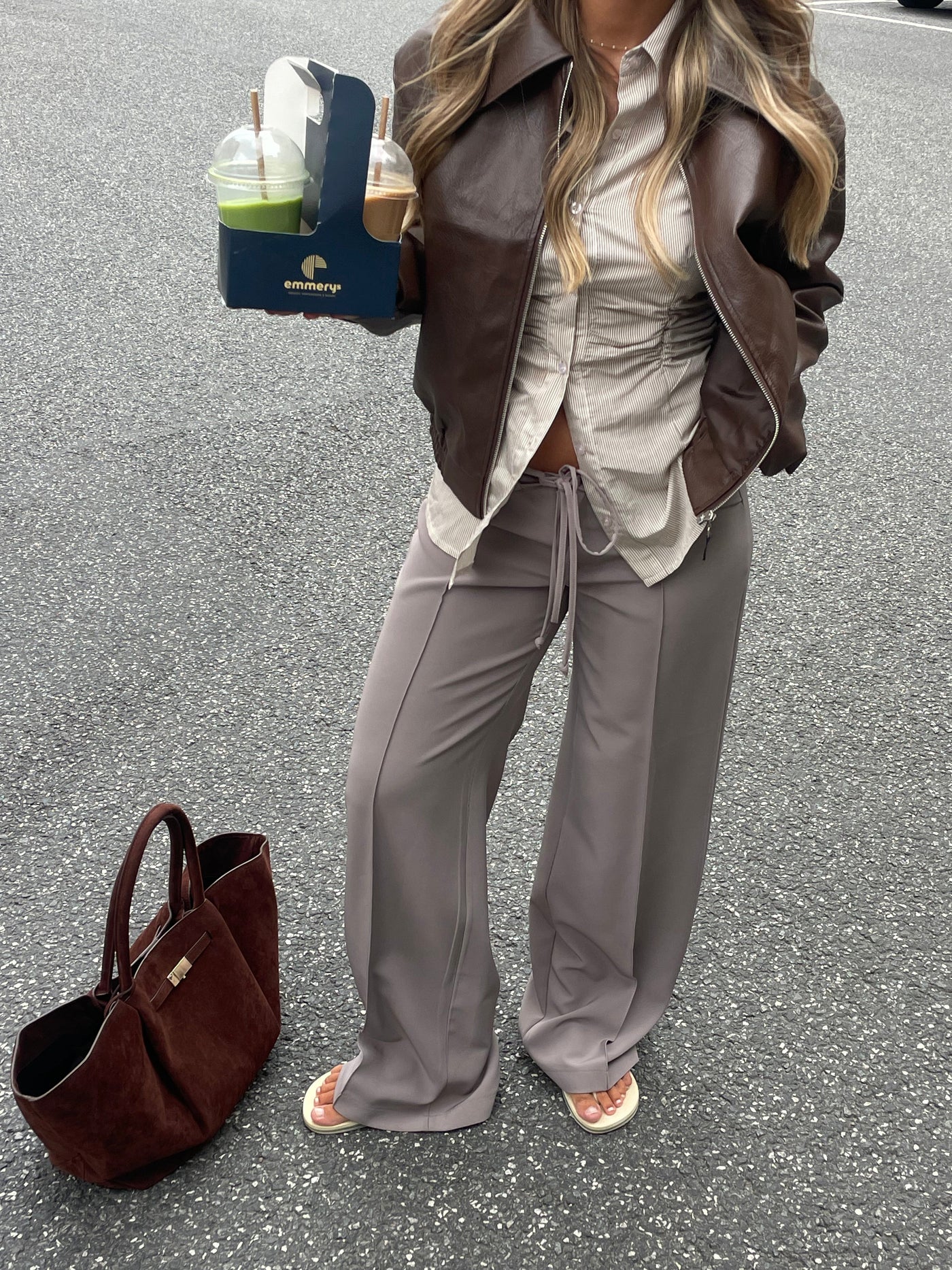 Kaia low-rise suit pants